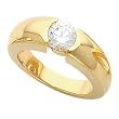 18K Yellow Gold Diamond Solitaire Engagement Ring - 1.00 Ct.