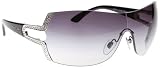 Bulgari Women's 6038b Palladium Frame/Grey Gradient Lens Rimless Sunglasses