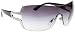 Bulgari Women's 6038b Palladium Frame/Grey Gradient Lens Rimless Sunglasses
