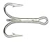 Mustad Classic 2 Extra Strong Treble Hook (Pack of 25), Nickel, 6