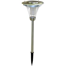 Unique Arts Solar Powered Essential Path Light, Stainless Steel, Set Of 12