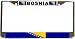 Bosnia Bosnian Flag Chrome License Plate Frame Holder