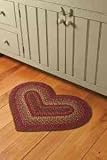 Cinnamon Heart Shaped Braided Rug