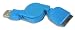 Apple iPod Dock Connector to USB 2.0 Retractable Cable - Blue