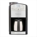Capresso 465.05 CoffeeTeam TS 10-Cup Digital Coffeemaker with Conical Burr Grinder and Thermal Carafe