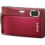 Sony Cybershot DSCT300/R 10.1MP Digital Camera with 5x Optical Zoom with Super Steady Shot (Red)