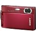 Sony Cybershot DSCT300/R 10.1MP Digital Camera with 5x Optical Zoom with Super Steady Shot (Red) 