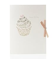 Metallic Cupcake Card with Ribbon