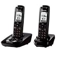 Panasonic Dect 6.0 Black Cordless Phone with Answering Machine and ChoiceMail (KX-TG7432B)