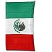 Mexica Nylon Flag With Pole, Flag Size: 12 x 8, Pole Length: 12, 100/SET