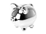 Wanted HY0295 Tirelire Cochon Medium C�ramique Chrome