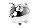 Kitchen & Housewares : Wanted Money Bank Pig, Medium, Ceramic Chrome