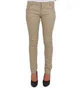 Romeo & Juliet Couture Slimming Pants with Zipper Closure in Beige