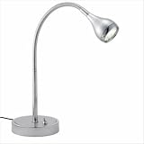 Adesso 3620-22 Iris Gooseneck Desk Lamp, Steel Chrome by Adesso