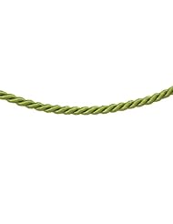 Light green silk cord necklace