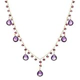 Amethyst and Pink Tourmaline Necklace