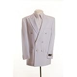 New Mens White Double Breasted Dinner Blazer Suit Jacket
