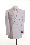 New Mens White Double Breasted Dinner Blazer Suit Jacket