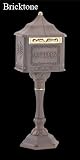 Amco Colonial Pedestal Locking Mailbox - Bricktone