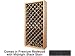 Wine Cellar Innovations Designer Series Collection Premium Redwood with Midnight Black Stain Individual Diamond Bin 72x34x13-in.