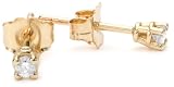 10k Yellow Gold Round Diamond Stud Earrings (1/10 cttw, J-K Color, I2-I3 Clarity) 10k Yellow Gold Round Diamond Stud Earrings (1/10 cttw, J-K Color, I2-I3 Clarity)