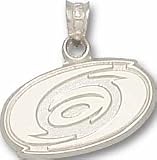 LogoArt Carolina Hurricanes Sterling Silver Pendant