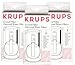 Krups 590 Charcoal Filters, 3 Pack, 1 Year Supply