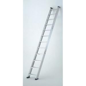 【クリックで詳細表示】EA902BB-4A 3.00m 階段はしご(アルミ製)