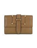 Coccinelle Basic Chic - Brown Calf Leather Flap Wallet