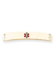 14k Gold Medical Jewelry ID Plate