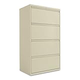 IMAGE OF Alera Products - Alera - Four-Drawer Lateral File Cabinet, 30w x 19-1/4d x 54h, Putty - Sold As 1 Each - 19 1/4
