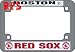 Sporting Goods : Boston Red Sox Chrome Motorcycle License Plate Frame