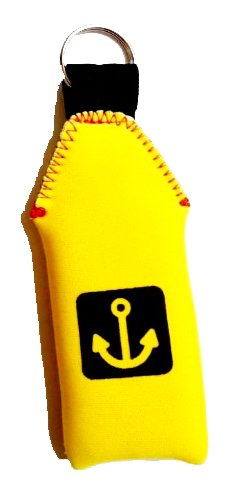 Yellow Floating Neoprene Keychain