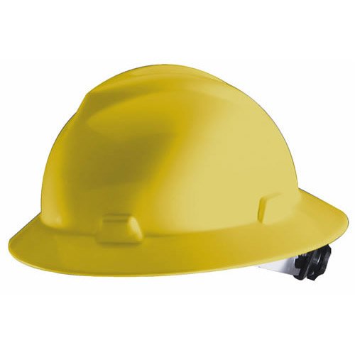 MSA Safety Works Full Brim Hard Hat Construction Head Protection Light