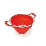 Starfrit Gourmet 80315-006-0000 Silicone and Stainless Steel Collapsible Colander with Two... by