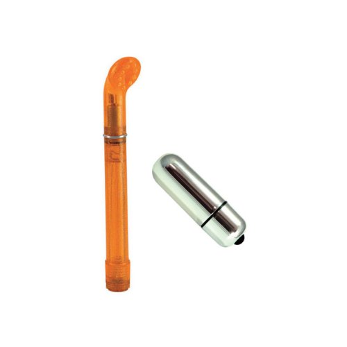 California Exotics / Swedish Erotica Clit Exciter Orange Vibrator Adult Sex Toy Kit