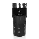 Lincoln Logo Black Steel Rubber Dot 16 oz Tumbler by Lincoln