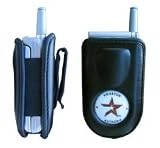 Samsung SGH-E760 / SGH-E770 / SGH-E840 / SGH-E870 / SGH-E880 / SGH-E900 / SGH-E906 Premium Quality Cell Phone Pouch Case - Includes TWO Bonus Charm Holders - Houston Astros - Oficially MLB Licensed