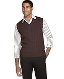 Nautica Big & Tall V-Neck Cable Front Vest