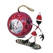Snowboarding Mrs. Claus Ornament