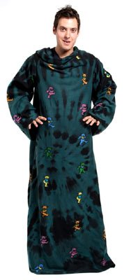 Grateful Dead Bears Band Music Fleece Comfy Blanket with Sleeves from TV
