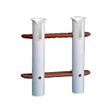 AFI 60621 Tournament Fishing Rod Storage Rack (2-Rod, Teak)