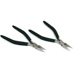 2 Chain Needle Nose Long Pliers Wire Wrap Jewelers Tool