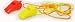 Bulk Lot of 72 NEW Safety Plastic Whistle with Lanyard Orange/Yellow