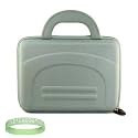 Silver Nylon Amazon Kindle DX Hardshell Carrying Case + Live*Laugh*Love Wrist Band!!! (Kindle DX Not Included)