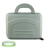Silver Nylon Amazon Kindle DX Hardshell Carrying Case + Live*Laugh*Love Wrist Band!!! (Kindle DX Not Included)