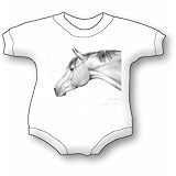 Thoroughbred Show Horse Baby Ultrasoft Onesie