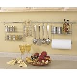 ClosetMaid 3059 Kitchen Organizer Rail System, Chrome