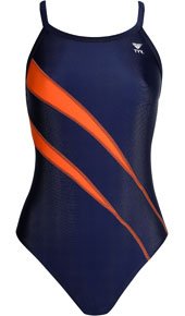 Tyr Alliance Team Lightning Female Navy/Orange 38