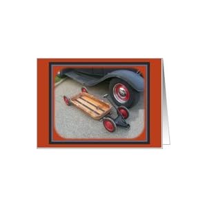 VINTAGE CAR THEME BIRTHDAY INVITATIONS - PERSONALIZED STATIONERY